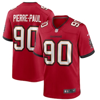 mens nike jason pierre paul red tampa bay buccaneers game pl